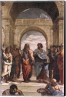 The School of Athens, detail of Plato & Aristotle, 1508-1511 Fine Art Print