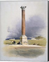 Pompeys Pillar, Alexandria, 19th century Fine Art Print
