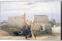 Grand Entrance to the Temple of Luxor, 19th century Fine Art Print