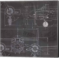 Plane Blueprint III Fine Art Print