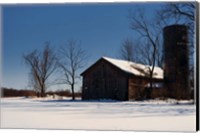 Abandon Farm In Winter Fine Art Print