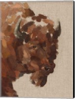 Tiled Bison I Fine Art Print