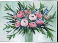 Pink Rosette Bouquet II Fine Art Print