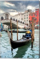 Gondola Rialto Bridge #1 Fine Art Print