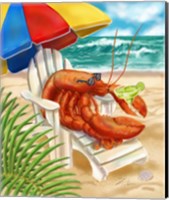 Beach Friends - Lobster Fine Art Print