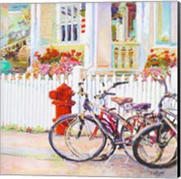 Bikes & Fire Hydrant Fine Art Print