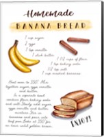 Banana Bread Recipe Fine Art Print