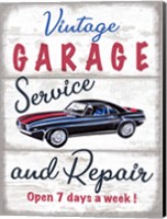 Vintage Garage Fine Art Print