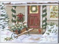 Holiday Porch Fine Art Print