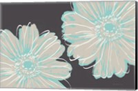 Flower Pop Sketch VI-Dark Blue BG Fine Art Print