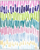 Colorful Waterfall Stripes Fine Art Print