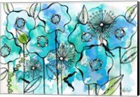 Blue Tone Garden Fine Art Print