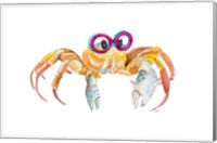 Crab With Glasses Fine Art Print