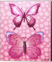 Butterfly Duo in Pink Fine Art Print
