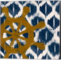 Nautical Ikat II Fine Art Print