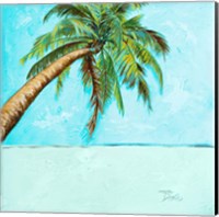 Beach Palm Blue II Fine Art Print