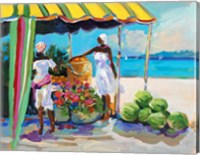 Tropical Fruit Stand Fine Art Print