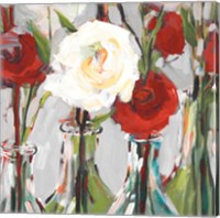Red Romantic Blossoms II Fine Art Print