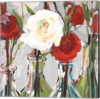 Red Romantic Blossoms II Fine Art Print