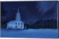 Starry Night Church Fine Art Print