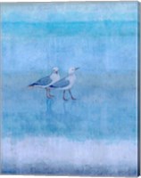 Sky Blue Sea Gals Fine Art Print