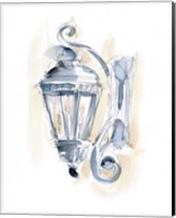 Watercolor Street Lamp II Fine Art Print
