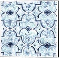 Azure Mosaic Tile II Fine Art Print