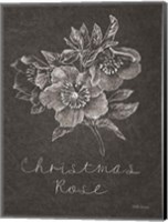 Black and White Chalkboard Christmas III Fine Art Print