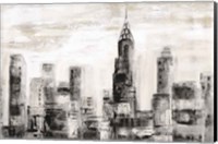 Manhattan Skyline BW Crop Fine Art Print