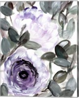 Farmhouse Bush Purple I Fine Art Print