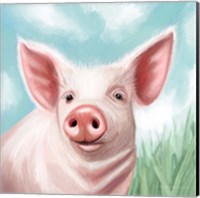 Farmhouse Pig Fine Art Print