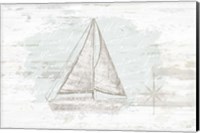 Calming Coastal Sailboat Fine Art Print