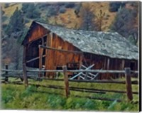 Old Barn and Corral Fine Art Print