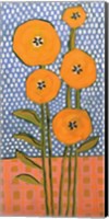 Orange on Polka Dots Fine Art Print