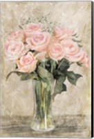 Pink Rose Vase Fine Art Print