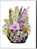 Painted Vase of Flowers III Fine Art Print