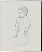 Female Back Sketch I Fine Art Print