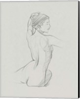 Female Back Sketch II Fine Art Print