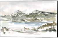 Snow-capped Mountain Study I Fine Art Print