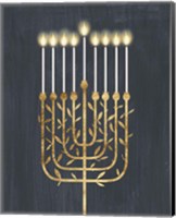 Golden Hanukkah I Fine Art Print