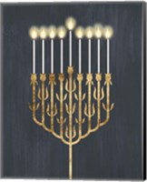 Golden Hanukkah II Fine Art Print