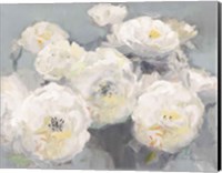 Wild Roses Gray Crop Fine Art Print