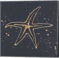 Gold Starfish I Fine Art Print