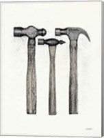 Hammers with Color Crop Fine Art Print