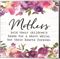 Floral Mothers Hold Fine Art Print