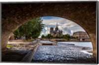 Chien et Notre Dame Fine Art Print