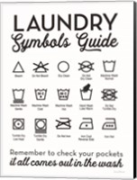 Laundry Symbols Guide Fine Art Print