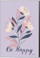 Modern Floral I Lilac Fine Art Print