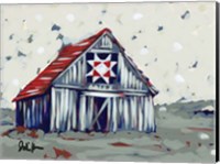 Farm Pop Barn II-Quilt Fine Art Print