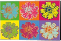 Flower Pop Art mosaic Fine Art Print